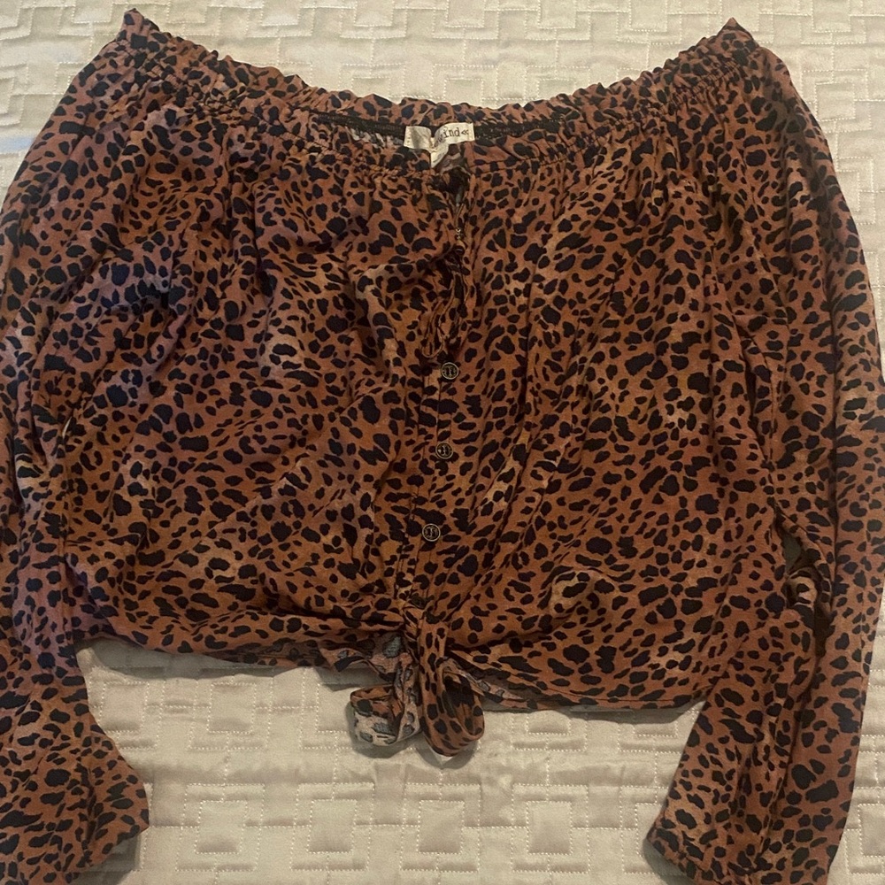 Rewind Leopard Print Crop Top